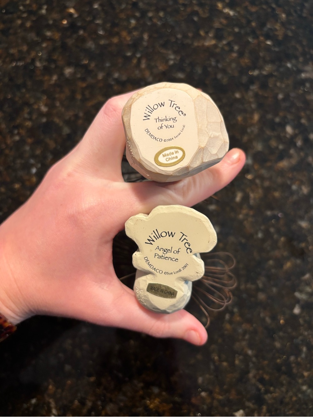 Willow Tree Cream Mini Figurine Duo